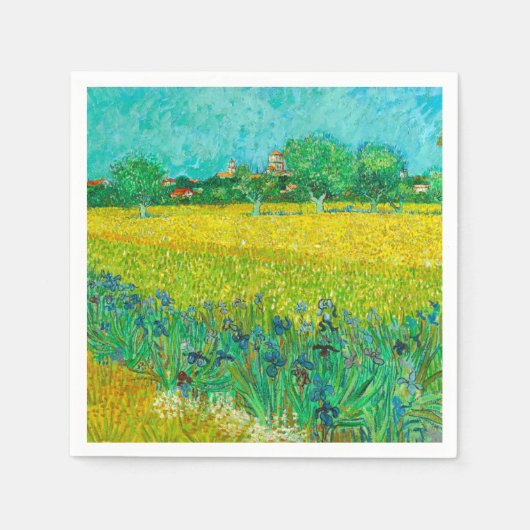 Van Gogh Veld met irissen bij Arles Servet (Voorkant)