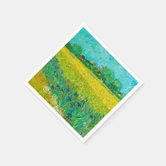 Van Gogh Veld met irissen bij Arles Servet (Hoek)