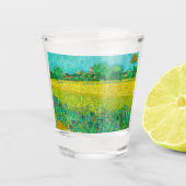 Van Gogh Veld met irissen bij Arles Shot Glas (Voorkant)