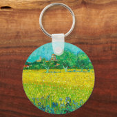 Van Gogh Veld met irissen bij Arles Sleutelhanger (Voorkant)