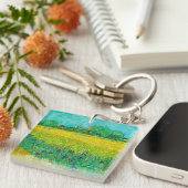 Van Gogh Veld met irissen bij Arles Sleutelhanger (Voorkant Rechts)