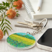 Van Gogh Veld met irissen bij Arles Sleutelhanger (Voorkant Rechts)