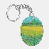 Van Gogh Veld met irissen bij Arles Sleutelhanger (Voorkant Links)