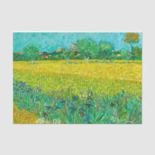 Van Gogh Veld met irissen bij Arles Tissuepapier