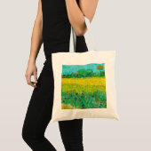Van Gogh Veld met irissen bij Arles Tote Bag (Voorkant (product))