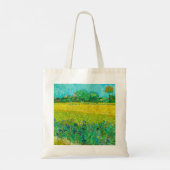 Van Gogh Veld met irissen bij Arles Tote Bag (Achterkant)