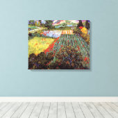 Van Gogh - Veld met klaprozen Canvas Afdruk (Insitu (Houten vloer))