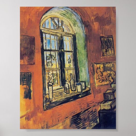Van Gogh - Venster van Vincent's Studio in de Asie Poster (Voorkant)