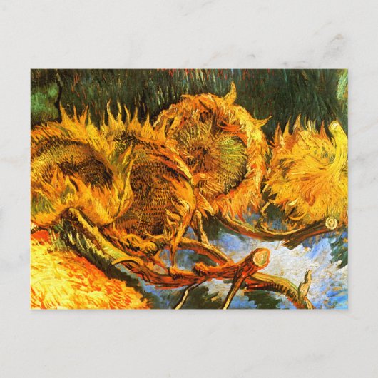 Van Gogh: Vier zonnebloemen Briefkaart (Voorkant)