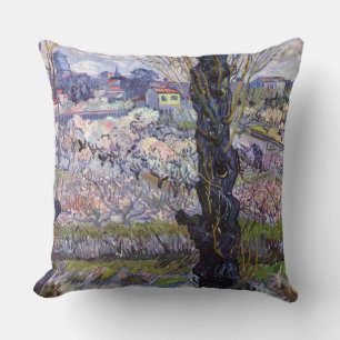 Van Gogh View Arles Bloeiende Tuin Kussen