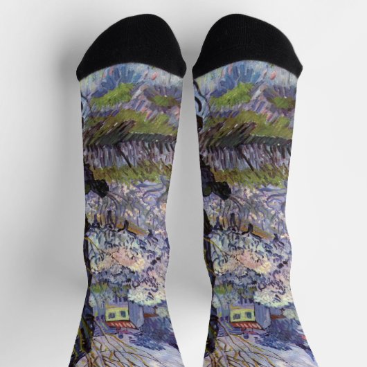 Van Gogh View Arles Bloeiende Tuin Sokken (Top)