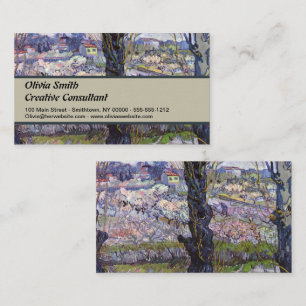 Van Gogh View Arles Bloeiende Tuin Visitekaartje