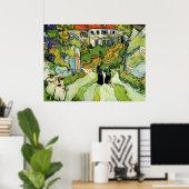Van Gogh - Village Street and Steps in Auvers Poster (Thuiskantoor)