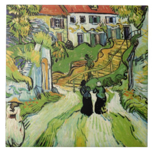 Van Gogh - Village Street and Steps in Auvers Tegeltje