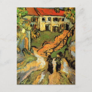 Van Gogh Village Street en Steps Auvers, Figures Briefkaart
