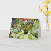 Van Gogh Village Street en Steps Auvers, Figures Kaart (Gele Bloem)