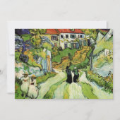 Van Gogh Village Street en Steps Auvers, Figures Kaart (Voorkant)