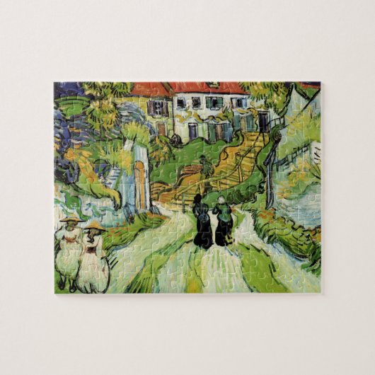 Van Gogh Village Street en Steps Auvers, Figures Legpuzzel (Horizontaal)