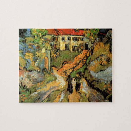 Van Gogh Village Street en Steps Auvers, Figures Legpuzzel (Horizontaal)