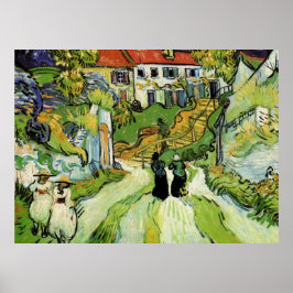 Van Gogh Village Street en Steps Auvers, Figures Poster