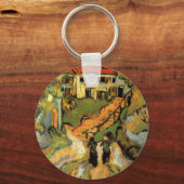Van Gogh Village Street en Steps Auvers, Figures Sleutelhanger (Voorkant)