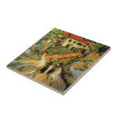 Van Gogh Village Street en Steps Auvers, Figures Tegeltje (Zijkant)