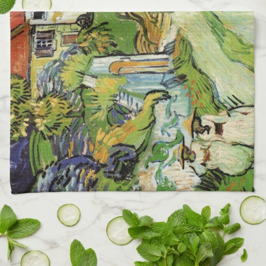 Van Gogh Village Street en Steps Auvers, Figures Theedoek (Gevouwen)