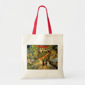 Van Gogh Village Street en Steps Auvers, Figures Tote Bag (Voorkant)