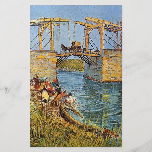 Van Gogh Vincent - De Langlois Bridge Briefpapier (Voorkant)