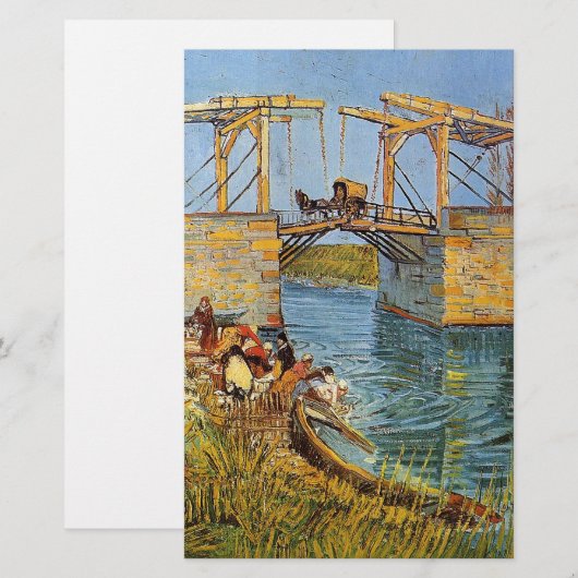 Van Gogh Vincent - De Langlois Bridge Briefpapier (Voorkant / Achterkant)