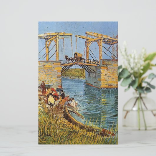 Van Gogh Vincent - De Langlois Bridge Briefpapier (Staand voorkant)