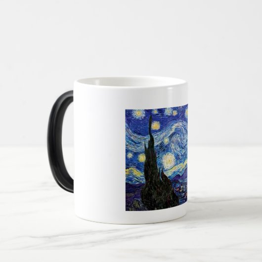 van-gogh-vincent-starry-night magische mok (Voorkant links)