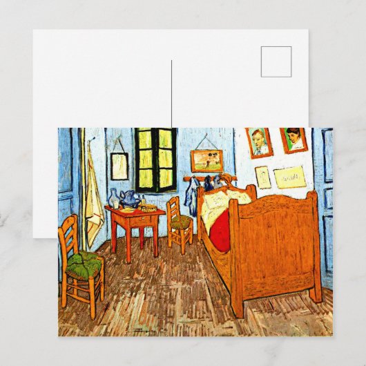 Van Gogh - Vincent's Bedroom  Briefkaart (Voorkant / Achterkant)