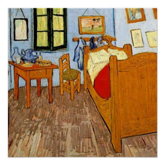 Van Gogh: Vincent's Bedroom in Arles, 1889 Perfect Poster (Voorkant)