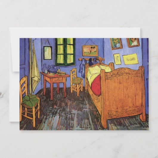 Van Gogh Vincent's slaapkamer in Arles, Housewarmi Kaart (Voorkant)