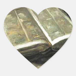 Van Gogh Vintage de Oude Schilderende Kunstenaar Hart Sticker