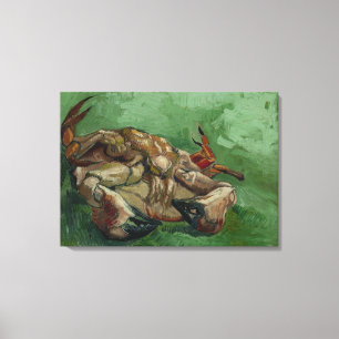 Van Gogh Vintage krab op zijn rug Canvas Afdruk