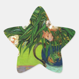 Van Gogh Vintage Schilderij Bloesems Bloemen Wijnr Ster Sticker