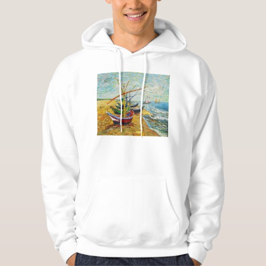 Van Gogh Vissen Boats Hoodie (Voorkant)