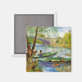 Van Gogh - Vissen in de Lente Magneet (Voorkant / Achterkant)