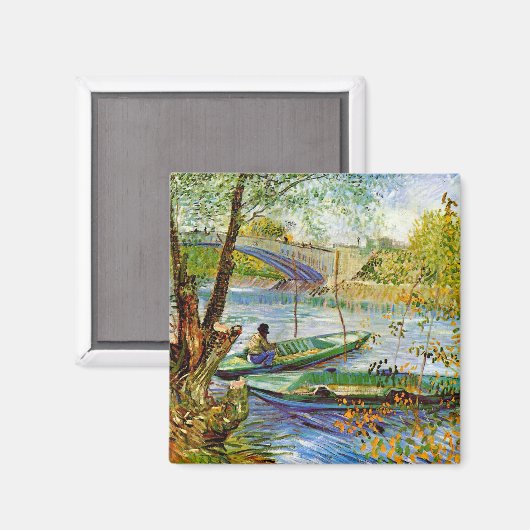Van Gogh - Vissen in de Lente Magneet (Voorkant / Achterkant)
