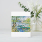 Van Gogh Vissers en boten in de Pont de Clichy Briefkaart (Staand voorkant)
