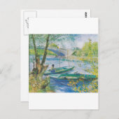 Van Gogh Vissers en boten in de Pont de Clichy Briefkaart (Voorkant / Achterkant)