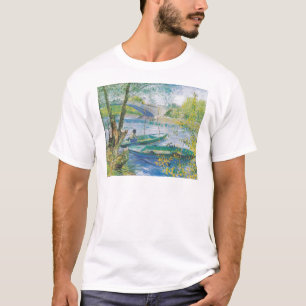 Van Gogh Vissers en boten in de Pont de Clichy T-shirt