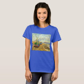 Van Gogh Vissersboten op het strand bij Saintes-Ma T-shirt (Voorkant volledig)
