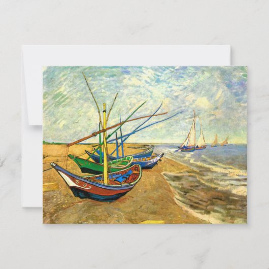Van Gogh Vist Boats op strand bij Saintes Maries (Voorkant)
