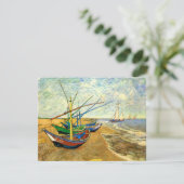 Van Gogh Vist Boats op strand bij Saintes Maries (Staand voorkant)