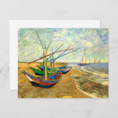 Van Gogh Vist Boats op strand bij Saintes Maries (Voorkant / Achterkant)