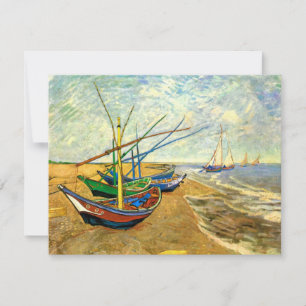 Van Gogh Vist Boats op strand bij Saintes Maries