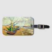 Van Gogh Vist Boats op strand bij Saintes Maries Bagagelabel (Voorkant (horizontaal))